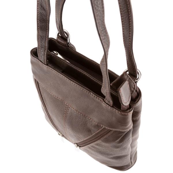 ALPENLEDER | Damen-Handtasche  MACHU PICCHU (schokobraun) 4717-s
